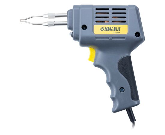 Паяльник электрический Sigma импульсный 200Вт с аксессуарами 5шт, кейс (2742061), изображение 2