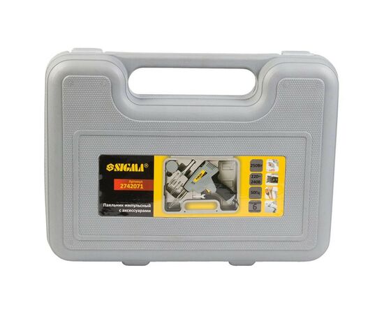 Паяльник электрический Sigma импульсный 250Вт, 3-режима с аксессуарами 6шт, кейс (2742071), изображение 8 Паяльник электрический Sigma импульсный 250Вт, 3-режима с аксессуарами 6шт, кейс (2742071), изображение 8