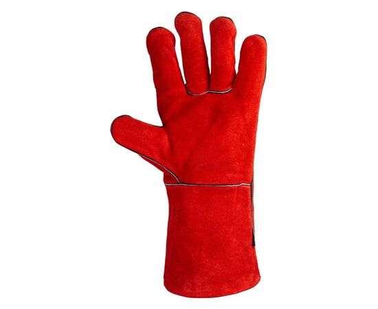 Защитные перчатки Sigma краги сварщика р10.5, класс АВ, длина 35см (красные) (9449341), изображение 3 Защитные перчатки Sigma краги сварщика р10.5, класс АВ, длина 35см (красные) (9449341), изображение 3