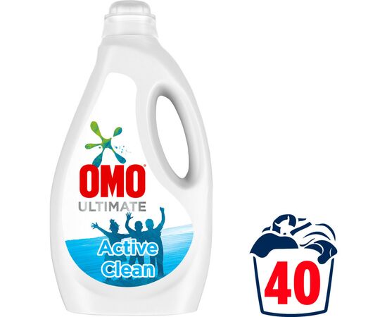 Гель для стирки Omo Ultimate Для удаления стойких загрязнений 2 л (8710447462522), изображение 2 Гель для стирки Omo Ultimate Для удаления стойких загрязнений 2 л (8710447462522), изображение 2