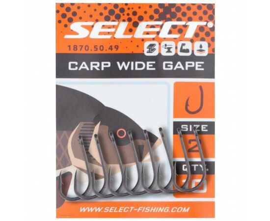 Крючок Select Carp Wide Gape 04 (10 шт/уп) (1870.50.48), изображение 2 Крючок Select Carp Wide Gape 04 (10 шт/уп) (1870.50.48), изображение 2