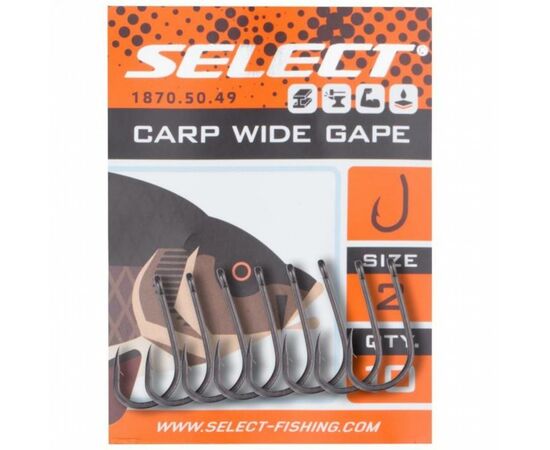 Крючок Select Carp Wide Gape 06 (10 шт/уп) (1870.50.47), изображение 2