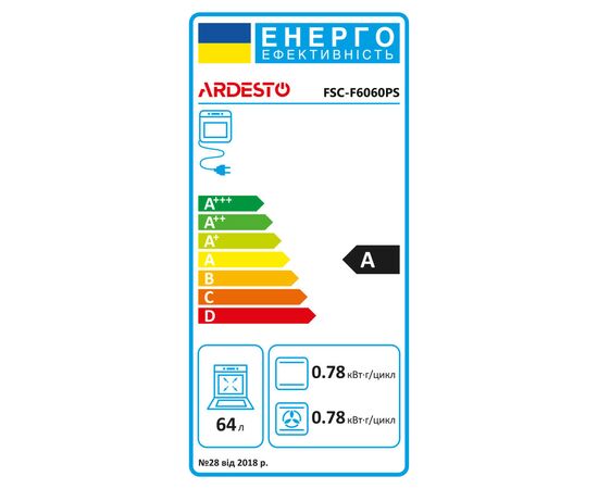 Плита Ardesto FSC-F6060PS, зображення 19 Плита Ardesto FSC-F6060PS, зображення 19