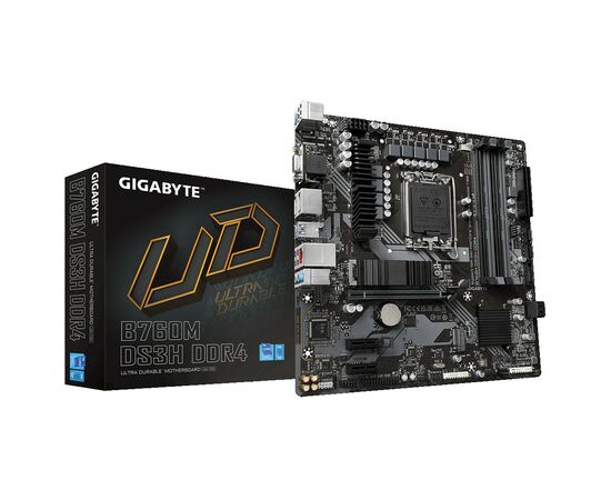 Материнська плата GIGABYTE B760M DS3H DDR4, зображення 2 Материнська плата GIGABYTE B760M DS3H DDR4, зображення 2