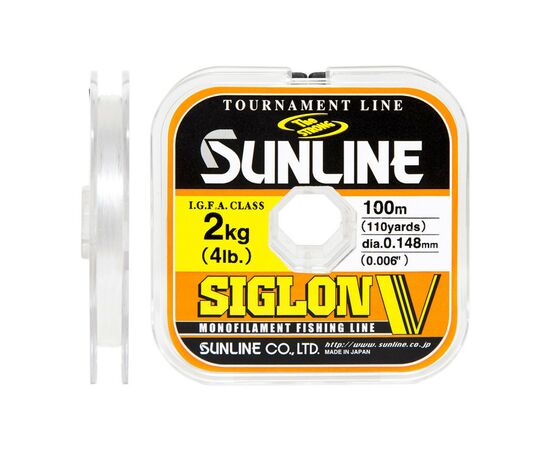 Леска Sunline Siglon V 100m Orange 1.2/0.185mm 3.5kg (1658.05.99)