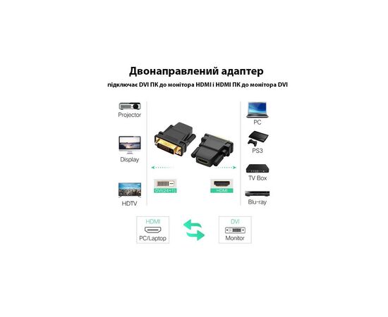 Переходник DVI-D (24+1) male to HDMI female 1080p ST-Lab (U-994), изображение 8 Переходник DVI-D (24+1) male to HDMI female 1080p ST-Lab (U-994), изображение 8