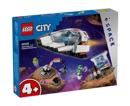 Конструктор LEGO City Космический корабль и исследование астероида 126 деталей (60429)