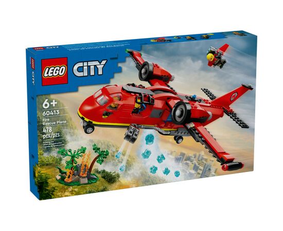 Конструктор LEGO City Пожежний рятувальний літак 478 деталей (60413)