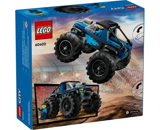 Конструктор LEGO City Синий грузовик-монстр 148 деталей (60402), изображение 5 Конструктор LEGO City Синий грузовик-монстр 148 деталей (60402), изображение 5