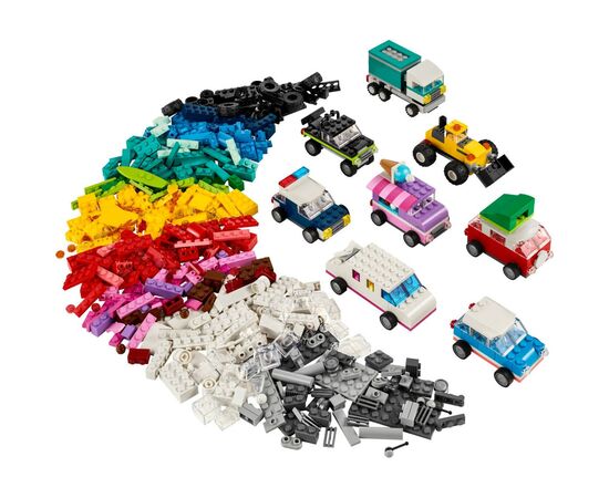 Конструктор LEGO Classic Творческие транспортные средства 900 деталей (11036), изображение 2 Конструктор LEGO Classic Творческие транспортные средства 900 деталей (11036), изображение 2