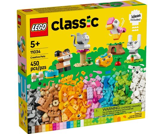 Конструктор LEGO Classic Творческие питомцы 450 деталей (11034)