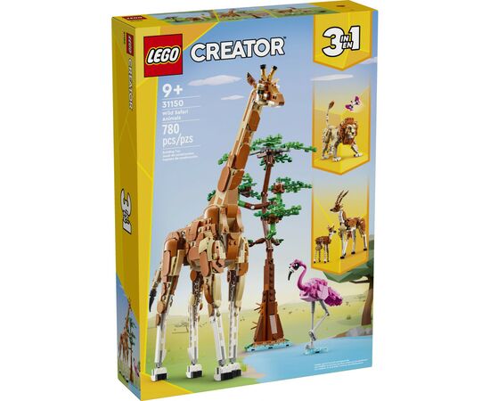 Конструктор LEGO Creator Дикие животные сафари 780 деталей (31150)
