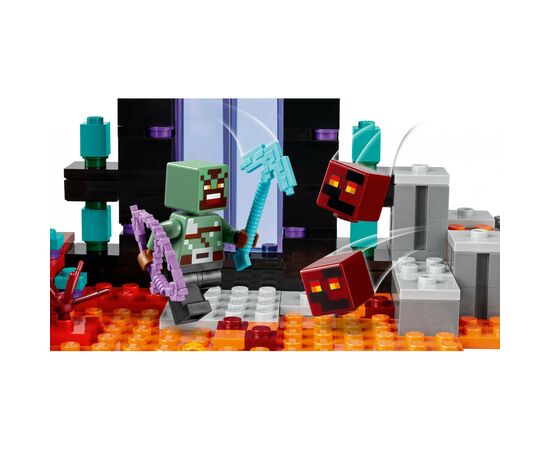 Конструктор LEGO Minecraft Засада у портала в Нижний мир 352 деталей (21255), изображение 6 Конструктор LEGO Minecraft Засада у портала в Нижний мир 352 деталей (21255), изображение 6