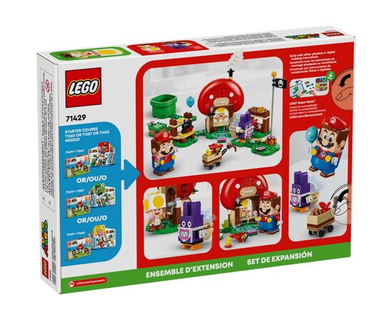 Конструктор LEGO Super Mario Nabbit в лавке Toad. Дополнительный набор 230 деталей (71429), изображение 7 Конструктор LEGO Super Mario Nabbit в лавке Toad. Дополнительный набор 230 деталей (71429), изображение 7
