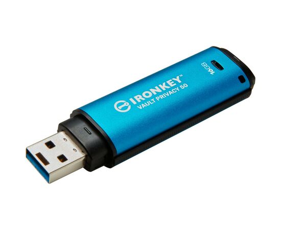 USB флеш накопичувач Kingston 16GB IronKey Vault Privacy 50 Blue USB 3.2 (IKVP50/16GB)