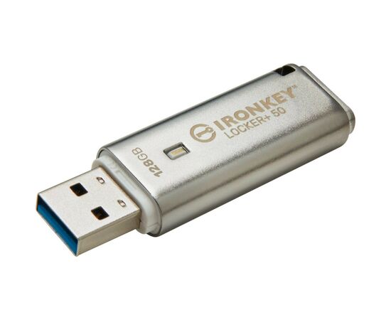 USB флеш накопитель Kingston 128GB IronKey Locker Plus 50 AES Encrypted USB 3.2 (IKLP50/128GB)