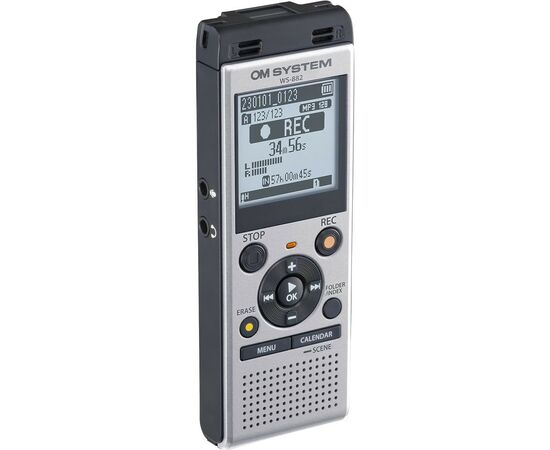 Цифровой диктофон Olympus OM SYSTEM WS-882 Silver (4GB) (V420330SE000), изображение 3 Цифровой диктофон Olympus OM SYSTEM WS-882 Silver (4GB) (V420330SE000), изображение 3