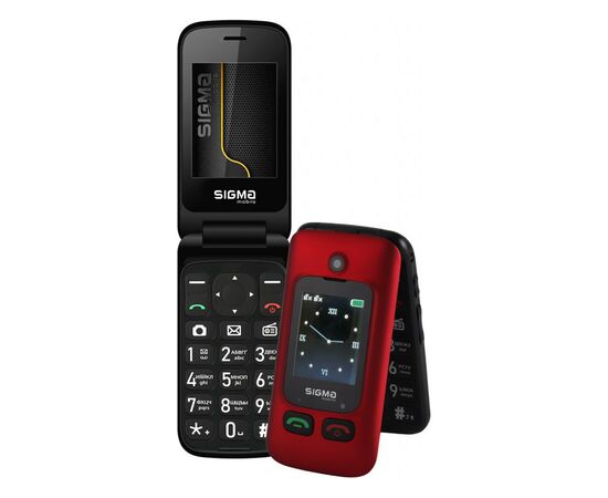 Мобильный телефон Sigma Comfort 50 Shell Duo Type-C Red Black (4827798212516), изображение 4 Мобильный телефон Sigma Comfort 50 Shell Duo Type-C Red Black (4827798212516), изображение 4