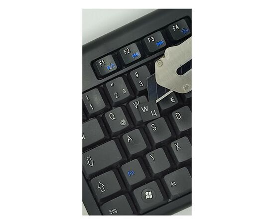 Наклейка на клавиатуру BestKey непрозрачная чорная, 68, серебристый (BK13SIL/021), изображение 3 Наклейка на клавиатуру BestKey непрозрачная чорная, 68, серебристый (BK13SIL/021), изображение 3