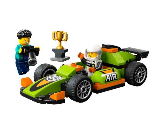 Конструктор LEGO City Зеленый автомобиль для гонок 56 деталей (60399), изображение 2 Конструктор LEGO City Зеленый автомобиль для гонок 56 деталей (60399), изображение 2