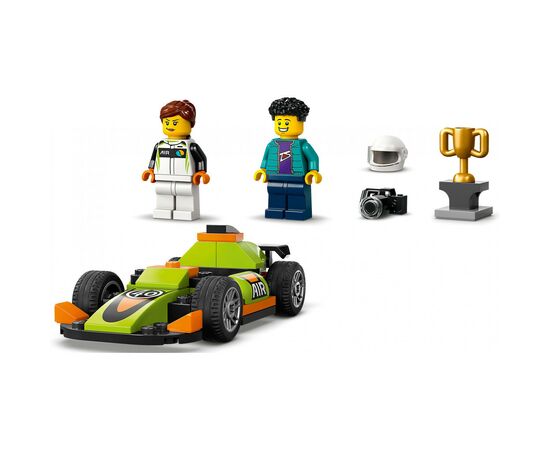 Конструктор LEGO City Зеленый автомобиль для гонок 56 деталей (60399), изображение 3 Конструктор LEGO City Зеленый автомобиль для гонок 56 деталей (60399), изображение 3