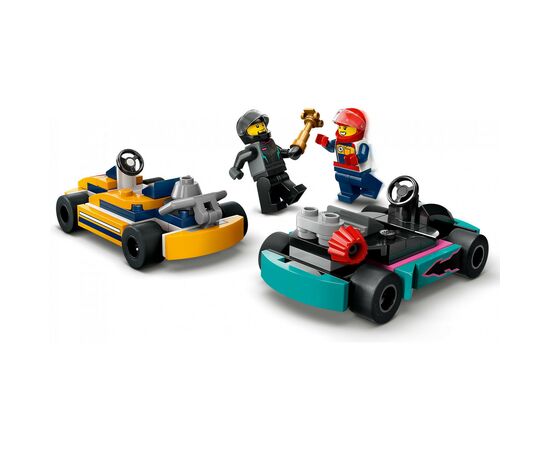 Конструктор LEGO City Картинг и гонщики 99 деталей (60400), изображение 4 Конструктор LEGO City Картинг и гонщики 99 деталей (60400), изображение 4