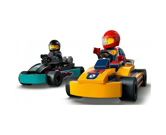 Конструктор LEGO City Картинг и гонщики 99 деталей (60400), изображение 5 Конструктор LEGO City Картинг и гонщики 99 деталей (60400), изображение 5