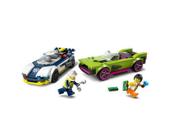 Конструктор LEGO City Преследование маслкара на полицейском автомобиле 213 деталей (60415), изображение 4 Конструктор LEGO City Преследование маслкара на полицейском автомобиле 213 деталей (60415), изображение 4