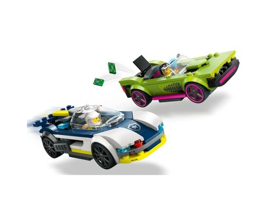 Конструктор LEGO City Преследование маслкара на полицейском автомобиле 213 деталей (60415), изображение 6 Конструктор LEGO City Преследование маслкара на полицейском автомобиле 213 деталей (60415), изображение 6