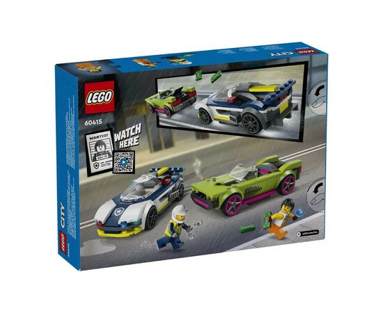 Конструктор LEGO City Преследование маслкара на полицейском автомобиле 213 деталей (60415), изображение 8 Конструктор LEGO City Преследование маслкара на полицейском автомобиле 213 деталей (60415), изображение 8