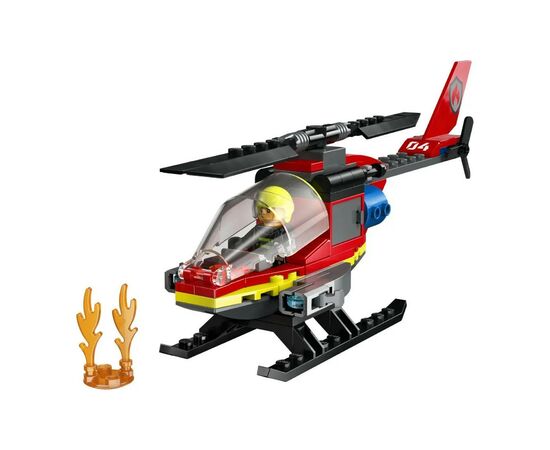 Конструктор LEGO City Пожарный спасательный вертолет 85 деталей (60411), изображение 8 Конструктор LEGO City Пожарный спасательный вертолет 85 деталей (60411), изображение 8