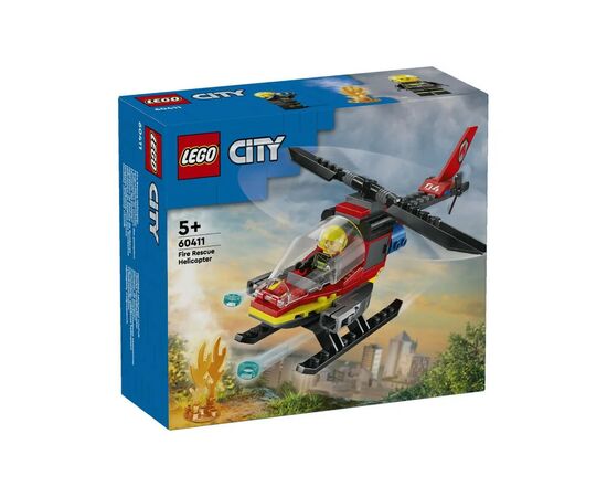 Конструктор LEGO City Пожарный спасательный вертолет 85 деталей (60411), изображение 9 Конструктор LEGO City Пожарный спасательный вертолет 85 деталей (60411), изображение 9