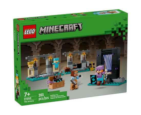 Конструктор LEGO Minecraft Оружейная мастерская 203 деталей (21252)