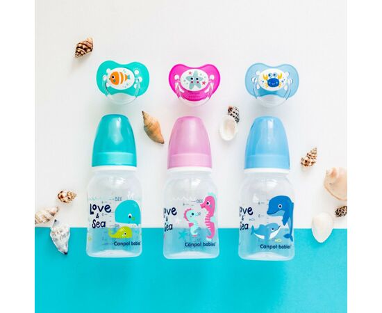 Бутылочка для кормления Canpol babies LOVE&SEA 120 мл PP голубая (59/300), изображение 4 Бутылочка для кормления Canpol babies LOVE&SEA 120 мл PP голубая (59/300), изображение 4