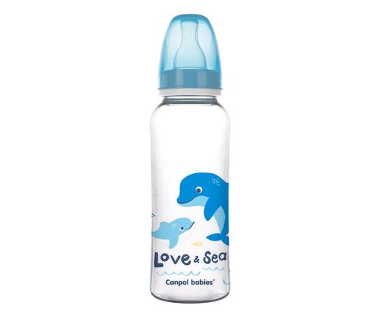 Бутылочка для кормления Canpol babies LOVE&SEA 250 мл PP голубая (59/400), изображение 2 Бутылочка для кормления Canpol babies LOVE&SEA 250 мл PP голубая (59/400), изображение 2