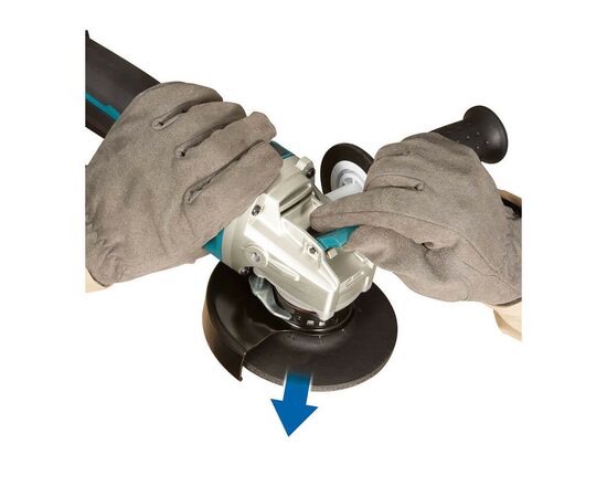 Шліфувальна машина Makita 18В, 125мм (без АКБ та ЗП) (DGA519Z), зображення 3 Шліфувальна машина Makita 18В, 125мм (без АКБ та ЗП) (DGA519Z), зображення 3