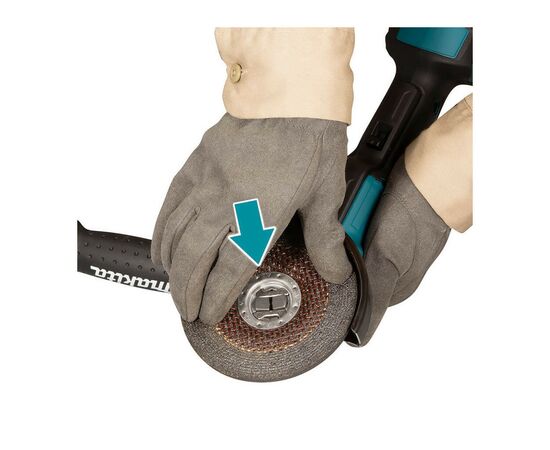 Шліфувальна машина Makita 18В, 125мм (без АКБ та ЗП) (DGA519Z), зображення 4 Шліфувальна машина Makita 18В, 125мм (без АКБ та ЗП) (DGA519Z), зображення 4