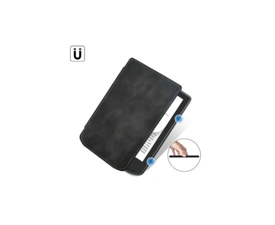 Чехол для электронной книги BeCover Smart Case PocketBook 629 Verse / 634 Verse Pro 6" Black (710450), изображение 4 Чехол для электронной книги BeCover Smart Case PocketBook 629 Verse / 634 Verse Pro 6" Black (710450), изображение 4