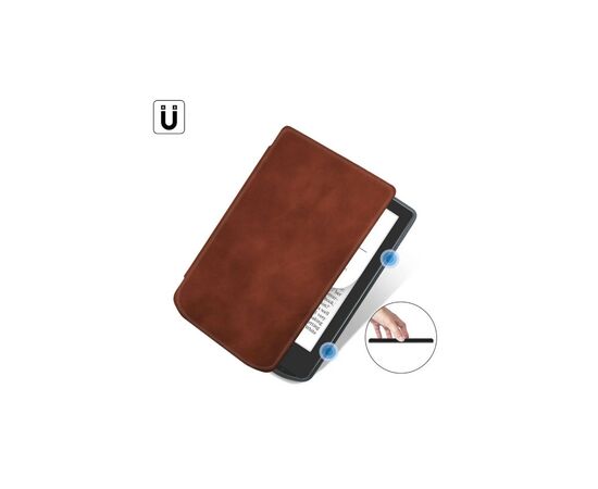 Чехол для электронной книги BeCover Smart Case PocketBook 629 Verse / 634 Verse Pro 6" Brown (710451), изображение 5 Чехол для электронной книги BeCover Smart Case PocketBook 629 Verse / 634 Verse Pro 6" Brown (710451), изображение 5