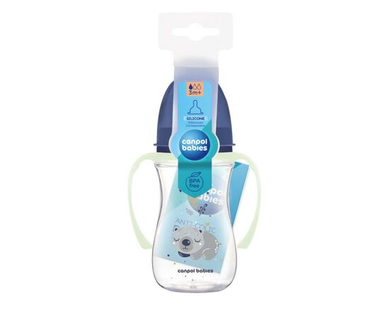 Бутылочка для кормления Canpol babies Easystart Sleepy Koala 240 мл голубая (35/237_blu), изображение 3 Бутылочка для кормления Canpol babies Easystart Sleepy Koala 240 мл голубая (35/237_blu), изображение 3