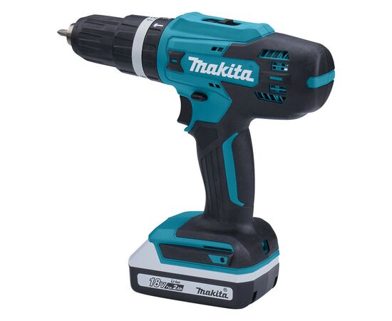 Шуруповерт Makita с ударом, 18V G-Seriesт, 2x1,5Ah, кейс, 42/24Нм (HP488D002), изображение 2 Шуруповерт Makita с ударом, 18V G-Seriesт, 2x1,5Ah, кейс, 42/24Нм (HP488D002), изображение 2
