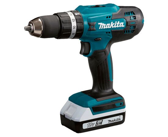 Шуруповерт Makita з ударом, 18V G-Seriesт, 2x1,5Ah, кейс, 42/24Нм (HP488D002)