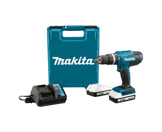 Шуруповерт Makita с ударом, 18V G-Series, 2x2Ah, кейс, 42/24Нм (HP488D006), изображение 3 Шуруповерт Makita с ударом, 18V G-Series, 2x2Ah, кейс, 42/24Нм (HP488D006), изображение 3