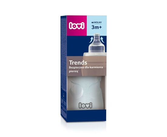 Бутылочка для кормления Lovi Trends 250 мл - бежева (21/563_bei), изображение 4 Бутылочка для кормления Lovi Trends 250 мл - бежева (21/563_bei), изображение 4