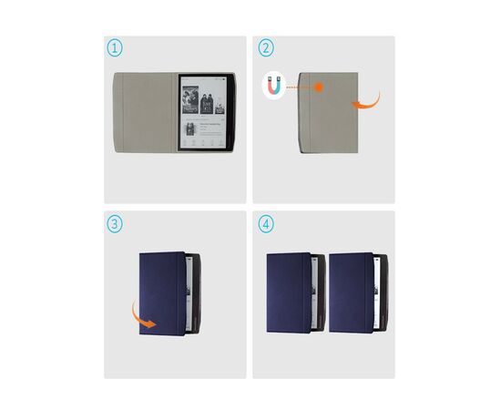 Чехол для электронной книги BeCover Ultra Slim BeCover PocketBook 700 Era 7" Deep Blue (710064), изображение 4 Чехол для электронной книги BeCover Ultra Slim BeCover PocketBook 700 Era 7" Deep Blue (710064), изображение 4