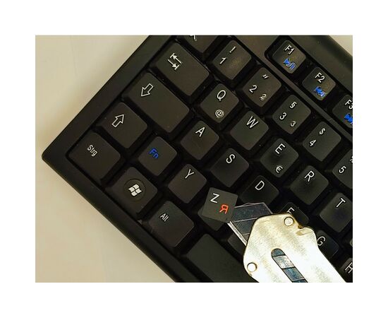 Наклейка на клавиатуру BestKey непрозрачная чорная, 68, оранжевый (BK13ORA/024), изображение 3 Наклейка на клавиатуру BestKey непрозрачная чорная, 68, оранжевый (BK13ORA/024), изображение 3