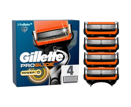 Сменные кассеты Gillette Fusion ProGlide Power 4 шт (7702018085576)