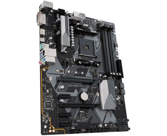 Материнська плата ASUS PRIME B450-PLUS, зображення 2 Материнська плата ASUS PRIME B450-PLUS, зображення 2