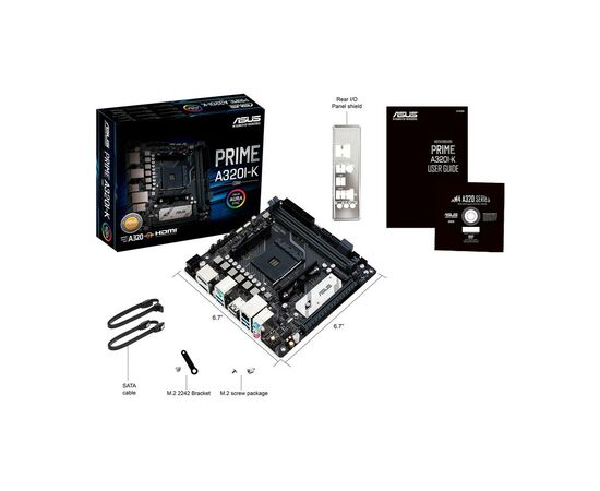 Материнська плата ASUS PRIME A320I-K/CSM, зображення 7 Материнська плата ASUS PRIME A320I-K/CSM, зображення 7