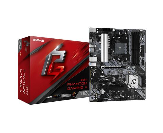 Материнская плата ASRock B550 PHANTOM GAMING 4, изображение 2 Материнская плата ASRock B550 PHANTOM GAMING 4, изображение 2